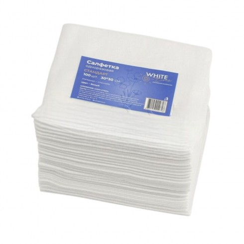 Салфетки спанлейс White Line 30*40см 100шт